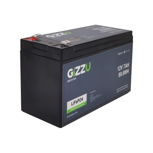 Gizzu 12V 7Ah Lithium-Ion Battery - Black (Photo: 2)